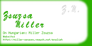 zsuzsa miller business card